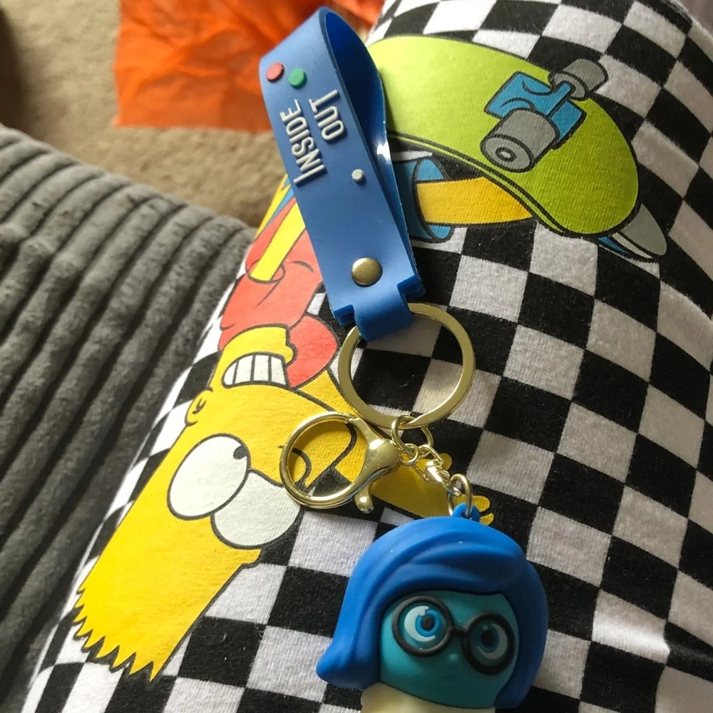 Blue 'Inside Out' Sadness Keychain
